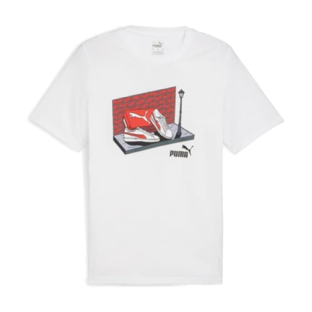 Camiseta PUMA GRAPHIC SNAKER BOX 680175 02 Blanco