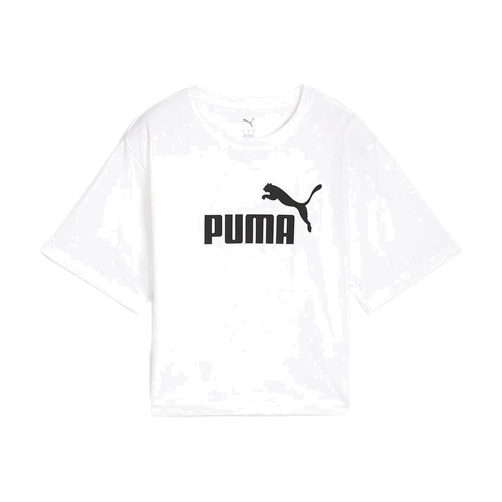 Camiseta PUMA ESS Cropped No. 1 Logo Relaxed Tee C/O 684972 02 Blanco
