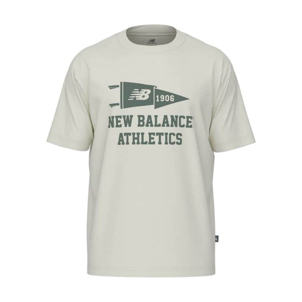 Camiseta NEW BALANCE Varsity Pennant T-Shirt  MT51924 SST Blanco